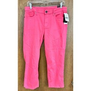 Kut from the Kloth Cropped Pants Womens 10 Skinny Casual Honeysuckle Pink Capri